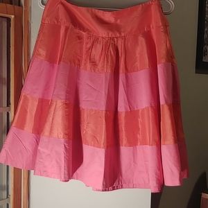 J. Crew 2-tone silk party skirt